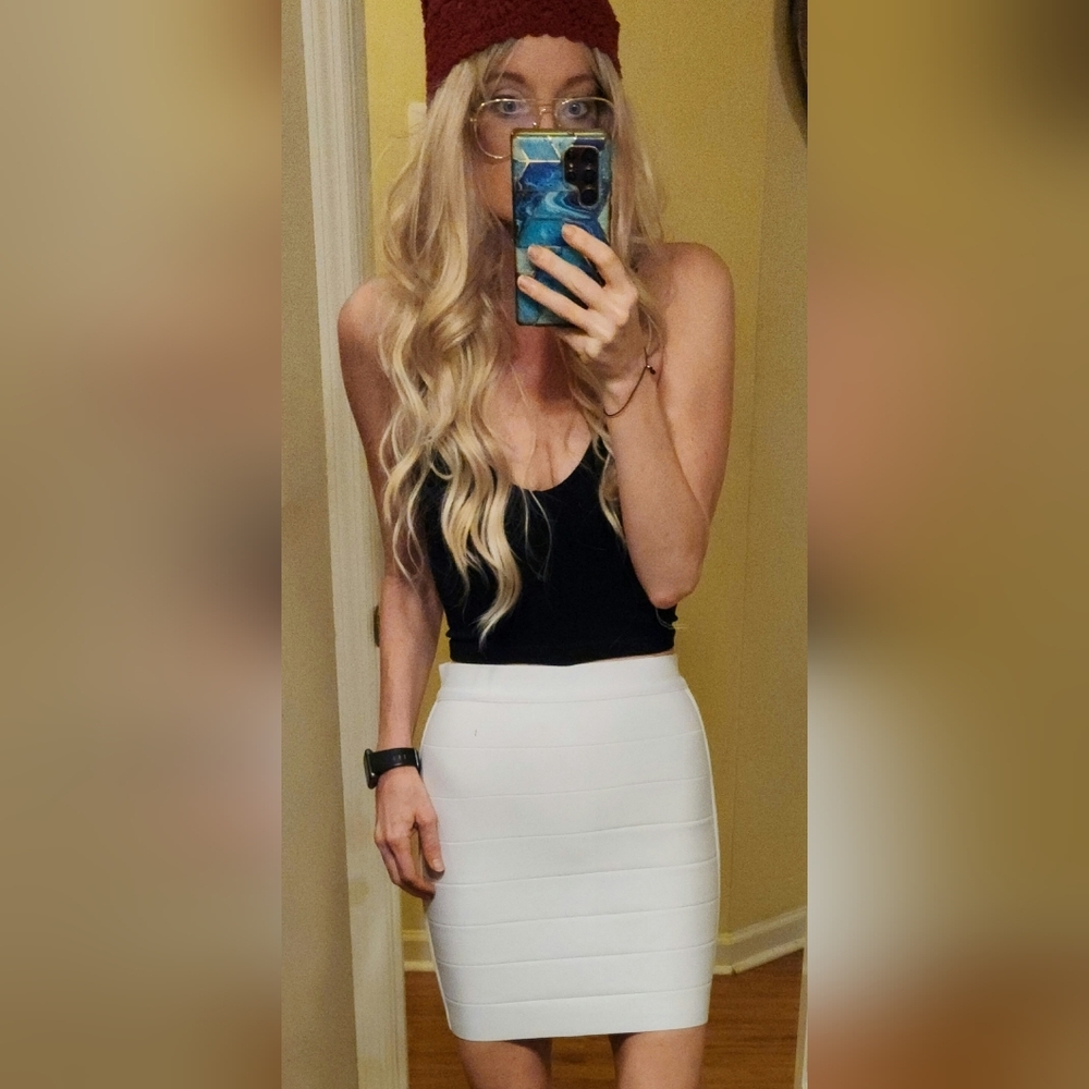 Susana Monaco Bandage Pencil Mini Skirt